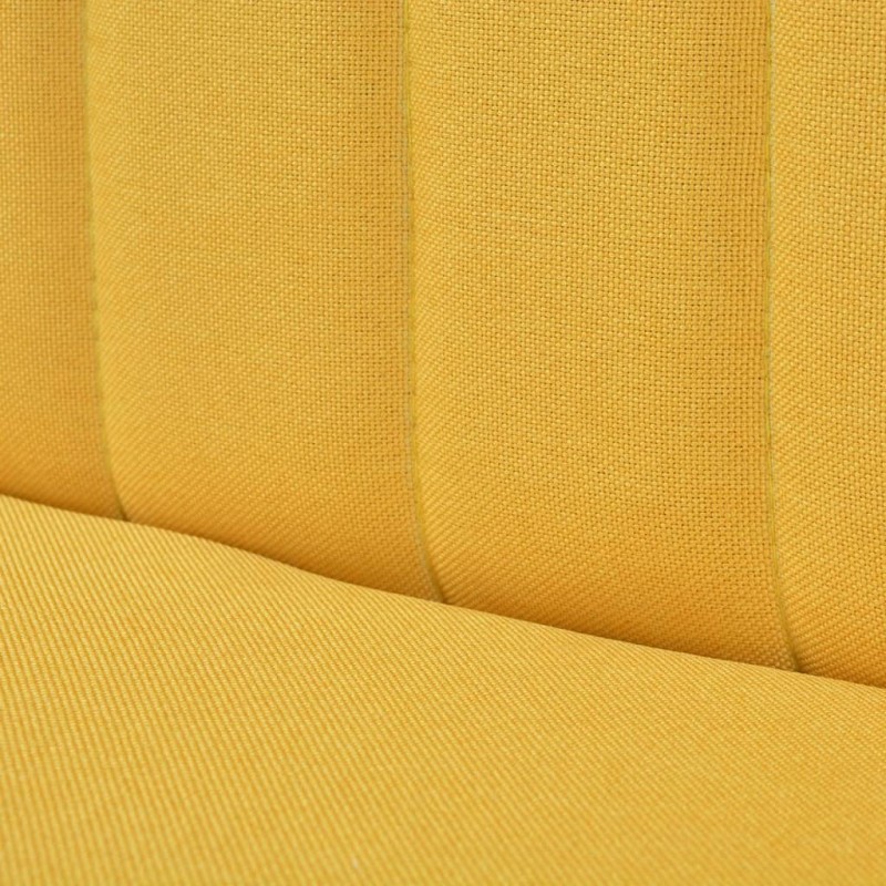 Sofa Fabric 117x55.5x77 cm Yellow Sofa Fabric 117x55.5x77 cm Yellow
