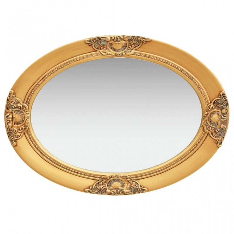 Wall Mirror Baroque Style 50x70 cm Gold Wall Mirror Baroque Style 50x70 cm Gold