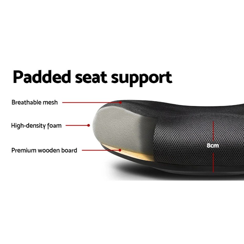 Artiss Mesh Office Chair Mid Back Black Artiss Mesh Office Chair Mid Back Black