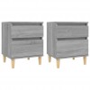 Bedside Cabinets 2 pcs Grey Sonoma 40x35x50 cm