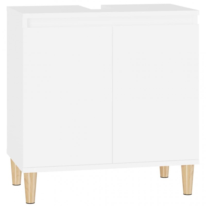 Sink Cabinet White 58x33x60 cm Engineered Wood Sink Cabinet White 58x33x60 cm Engineered Wood