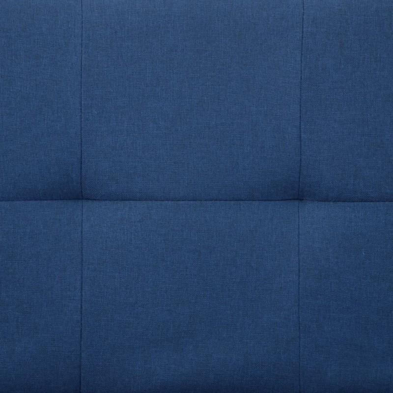 Sofa Bed with Two Pillows Blue Polyester Sofa Bed with Two Pillows Blue Polyester