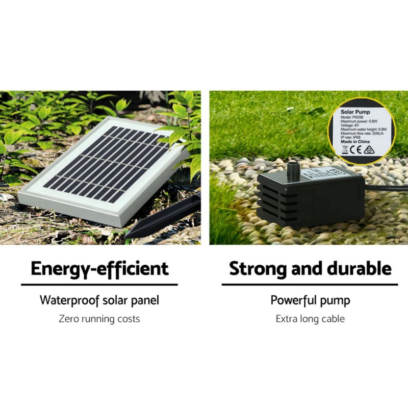 Gardeon Solar Water Feature with LED Lights Angel 94cm Gardeon Solar Water Feature with LED Lights Angel 94cm