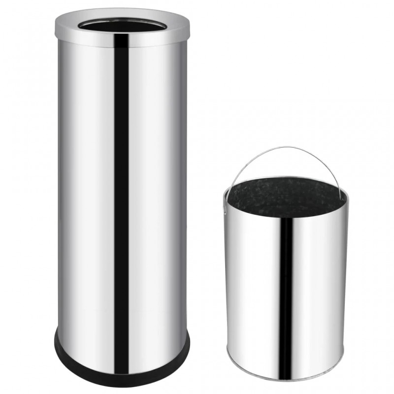 Waste Bin Hotel Stainless Steel 32 L Waste Bin Hotel Stainless Steel 32 L