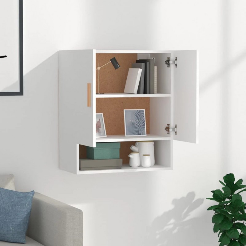 Wall Cabinet White 60x31x70 cm Engineered Wood Wall Cabinet White 60x31x70 cm Engineered Wood