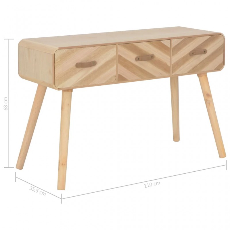 Console Table 100x35x68 cm Solid Wood Console Table 100x35x68 cm Solid Wood