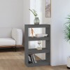 Book Cabinet/Room Divider Grey 60x30x103.5 cm Solid Wood Pine