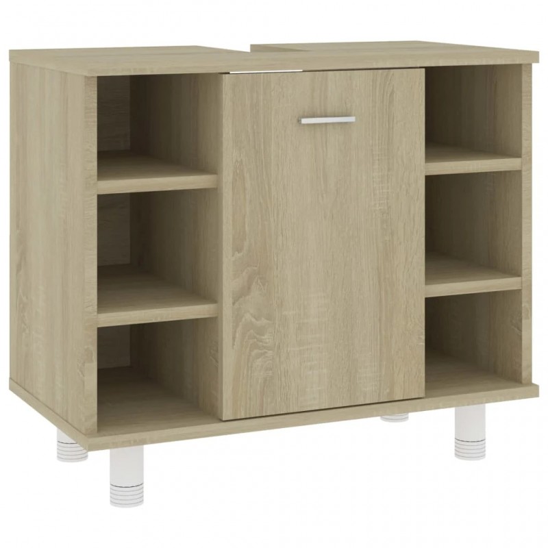 Bathroom Cabinet Sonoma Oak 60x32x53.5 cm Engineered Wood Bathroom Cabinet Sonoma Oak 60x32x53.5 cm Engineered Wood