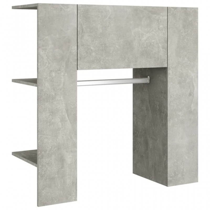 Hallway Cabinets 2 pcs Concrete Grey Engineered Wood Hallway Cabinets 2 pcs Concrete Grey Engineered Wood