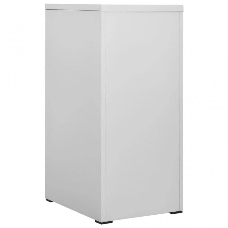 Filing Cabinet Light Grey 46x62x102.5 cm Steel Filing Cabinet Light Grey 46x62x102.5 cm Steel