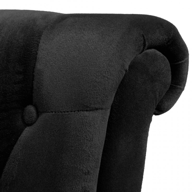 High Back Sofa Chair Black Fabric High Back Sofa Chair Black Fabric
