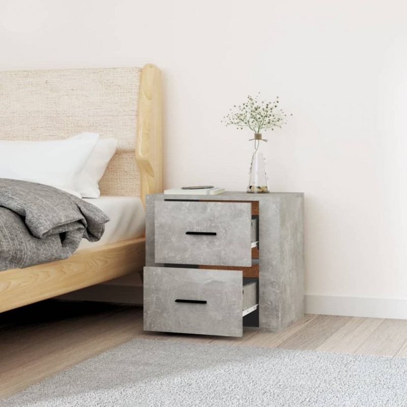 Wall-mounted Bedside Cabinet Concrete Grey 50x36x47 cm Wall-mounted Bedside Cabinet Concrete Grey 50x36x47 cm