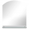 Wall Mirror with Shelf 30x50 cm Tempered Glass