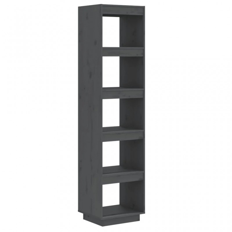 Book Cabinet/Room Divider Grey 40x35x167 cm Solid Wood Pine Book Cabinet/Room Divider Grey 40x35x167 cm Solid Wood Pine