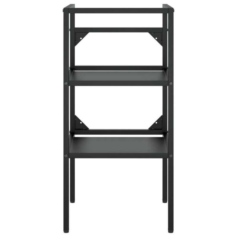 Bathroom Washbasin Frame with Built-in Basin Black Iron Bathroom Washbasin Frame with Built-in Basin Black Iron