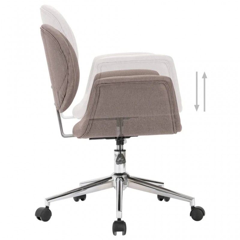 Swivel Office Chair Taupe Fabric Swivel Office Chair Taupe Fabric