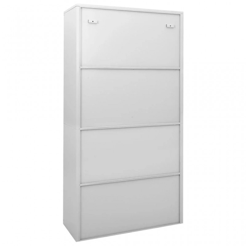 Office Cabinet with Sliding Door Light Grey 90x40x180 cm Steel Office Cabinet with Sliding Door Light Grey 90x40x180 cm Steel