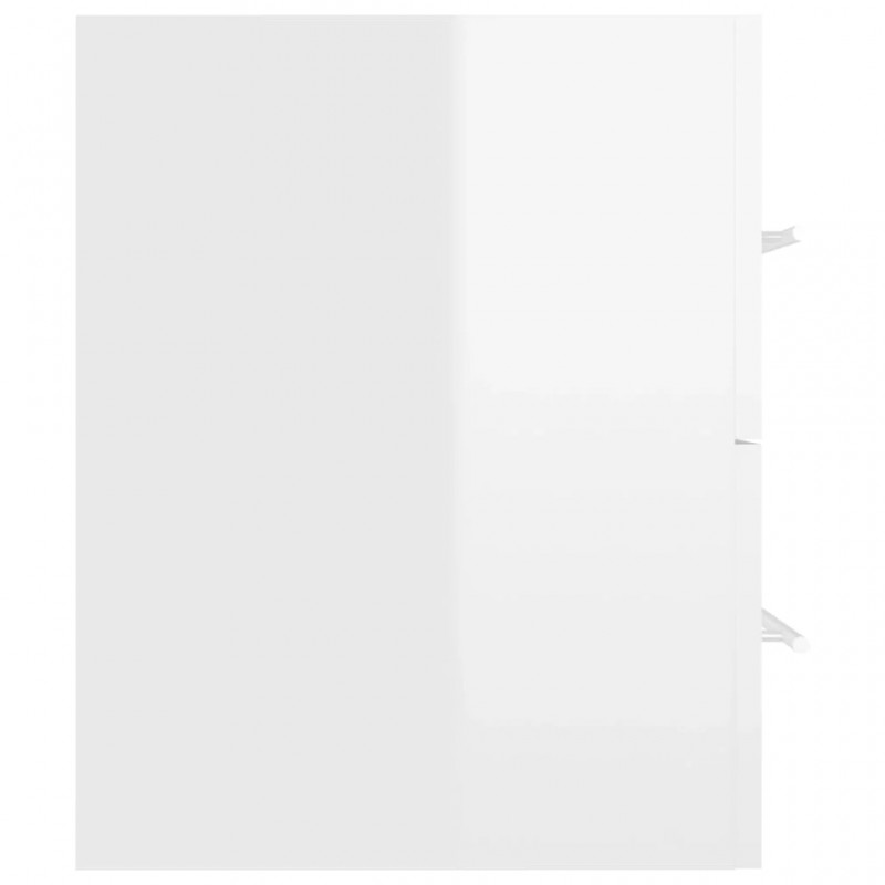 2 Piece Bathroom Furniture Set High Gloss White Engineered Wood 2 Piece Bathroom Furniture Set High Gloss White Engineered Wood