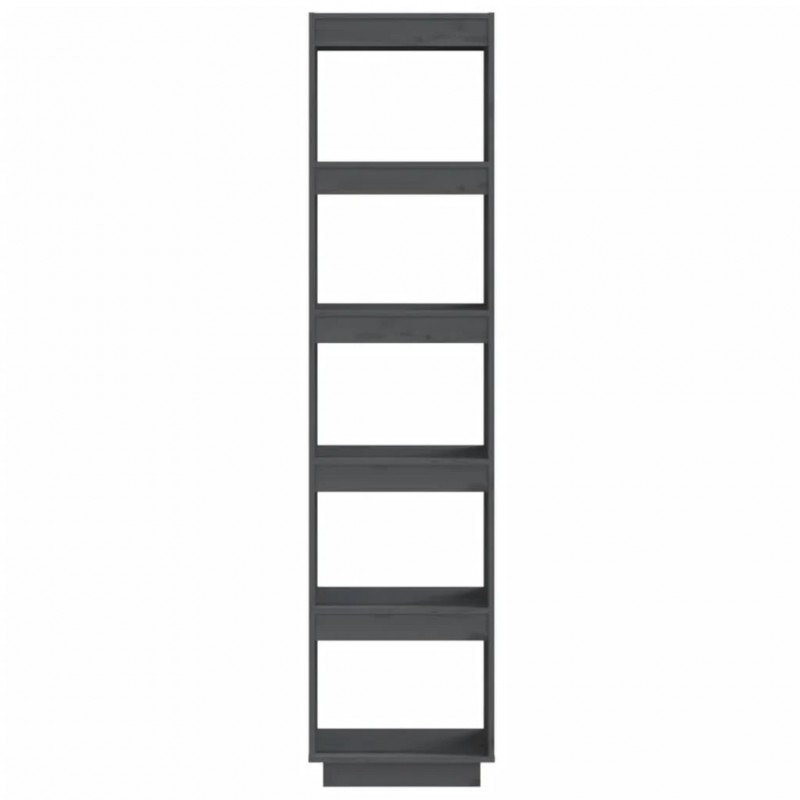 Book Cabinet/Room Divider Grey 40x35x167 cm Solid Wood Pine Book Cabinet/Room Divider Grey 40x35x167 cm Solid Wood Pine