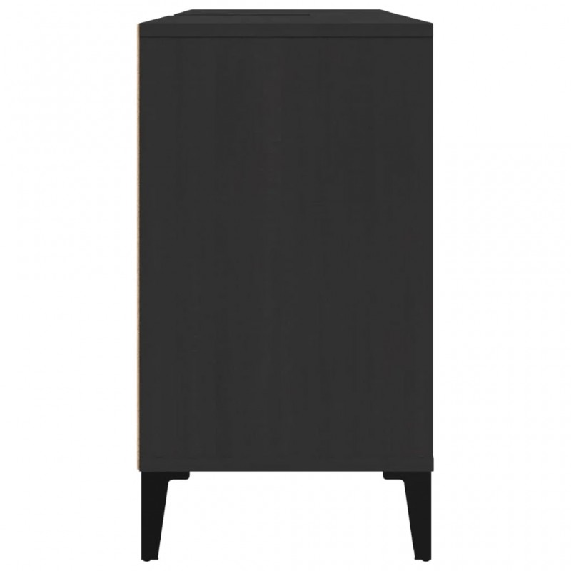 Sink Cabinet Black 80x33x60 cm Engineered Wood Sink Cabinet Black 80x33x60 cm Engineered Wood