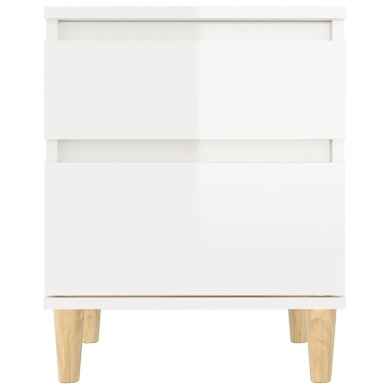 Bedside Cabinet High Gloss White 40x35x50 cm Bedside Cabinet High Gloss White 40x35x50 cm