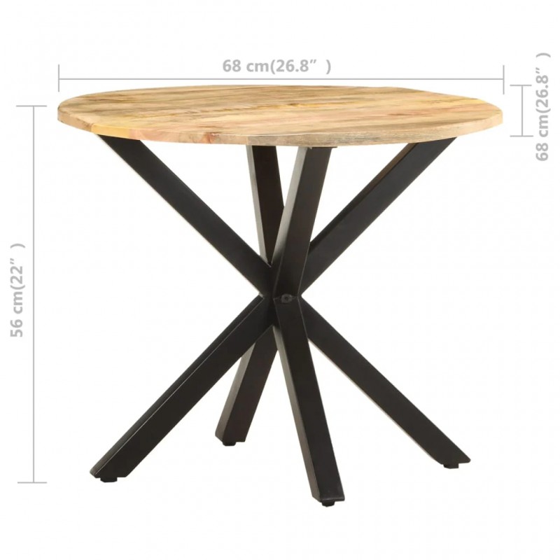 Side Table 68x68x56 cm Solid Mango Wood Side Table 68x68x56 cm Solid Mango Wood