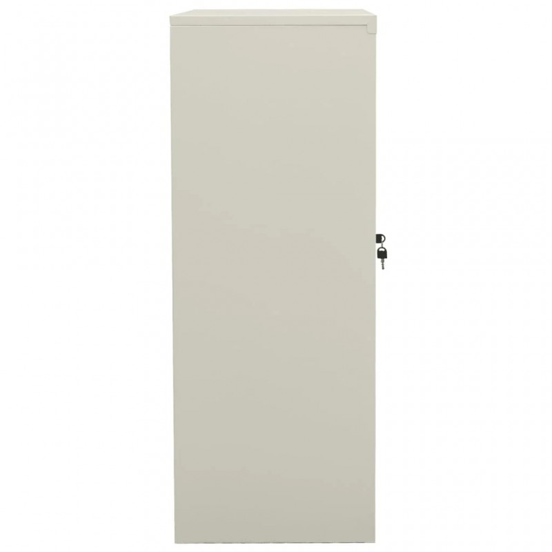 Office Cabinet Light Grey 90x40x105 cm Steel Office Cabinet Light Grey 90x40x105 cm Steel