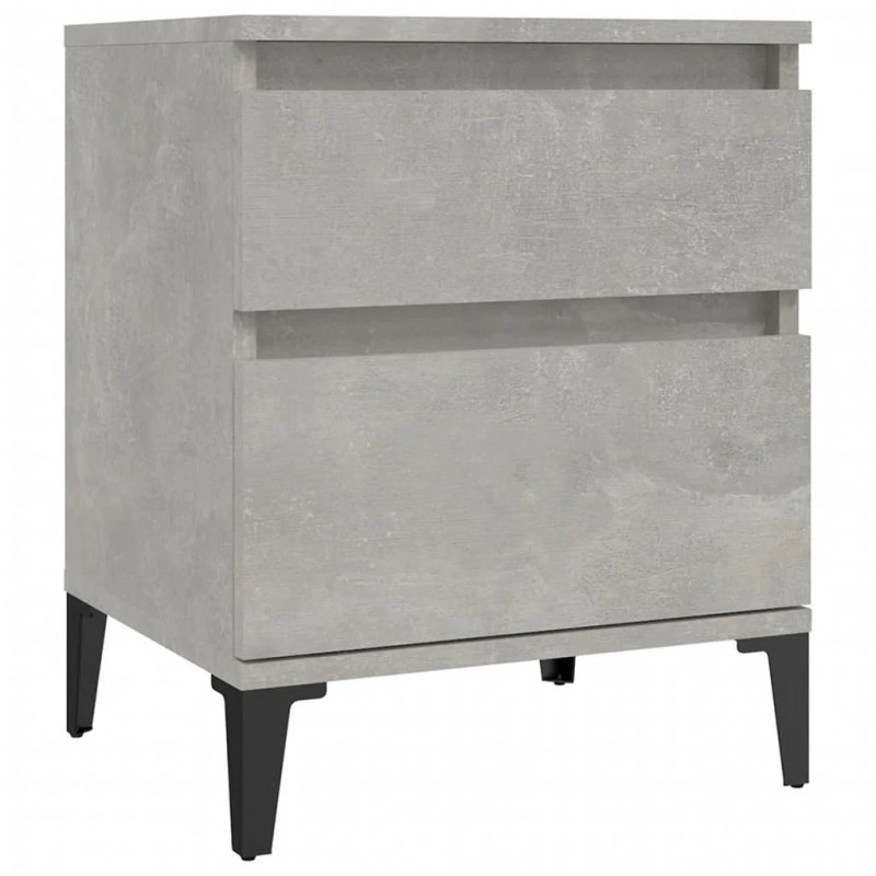 Bedside Cabinet Concrete Grey 40x35x50 cm Bedside Cabinet Concrete Grey 40x35x50 cm