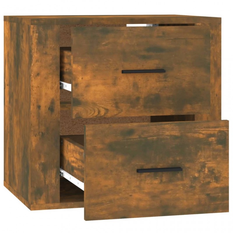 Wall-mounted Bedside Cabinet Smoked Oak 50x36x47 cm Wall-mounted Bedside Cabinet Smoked Oak 50x36x47 cm