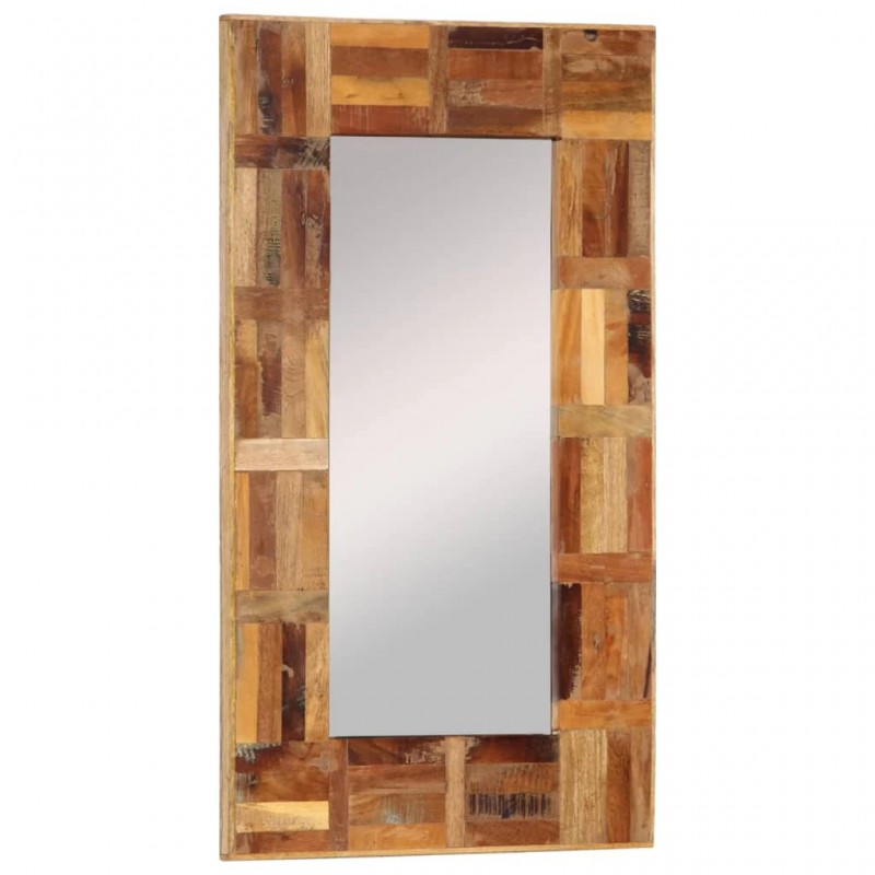 Wall Mirror Solid Wood Reclaimed 50x80 cm Wall Mirror Solid Wood Reclaimed 50x80 cm