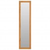 Wall Mirror with Shelves 30x30x120 cm Solid Teak Wood