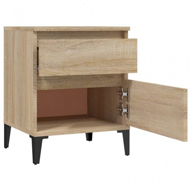 Bedside Cabinets 2 pcs Sonoma Oak 40x35x50 cm Bedside Cabinets 2 pcs Sonoma Oak 40x35x50 cm