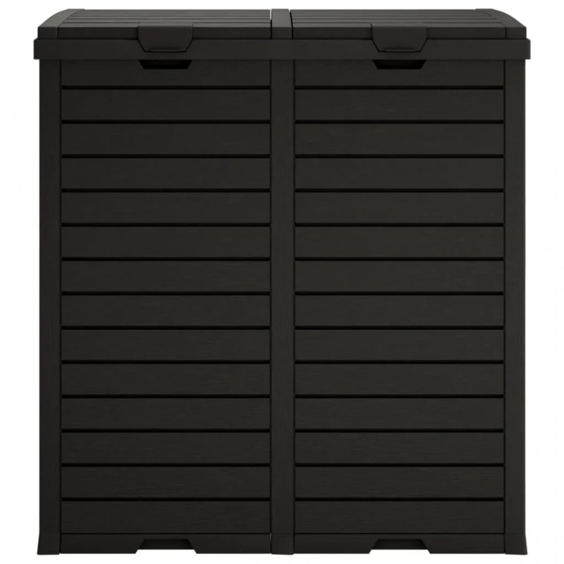 Outdoor Garbage Bin Black 78x41x86 cm Polypropylene Outdoor Garbage Bin Black 78x41x86 cm Polypropylene