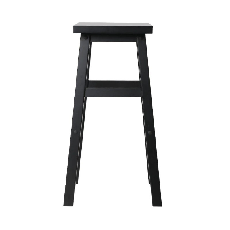 Artiss Bar Stools Kitchen Counter Stools Wooden Chairs Black x4 Artiss Bar Stools Kitchen Counter Stools Wooden Chairs Black x4