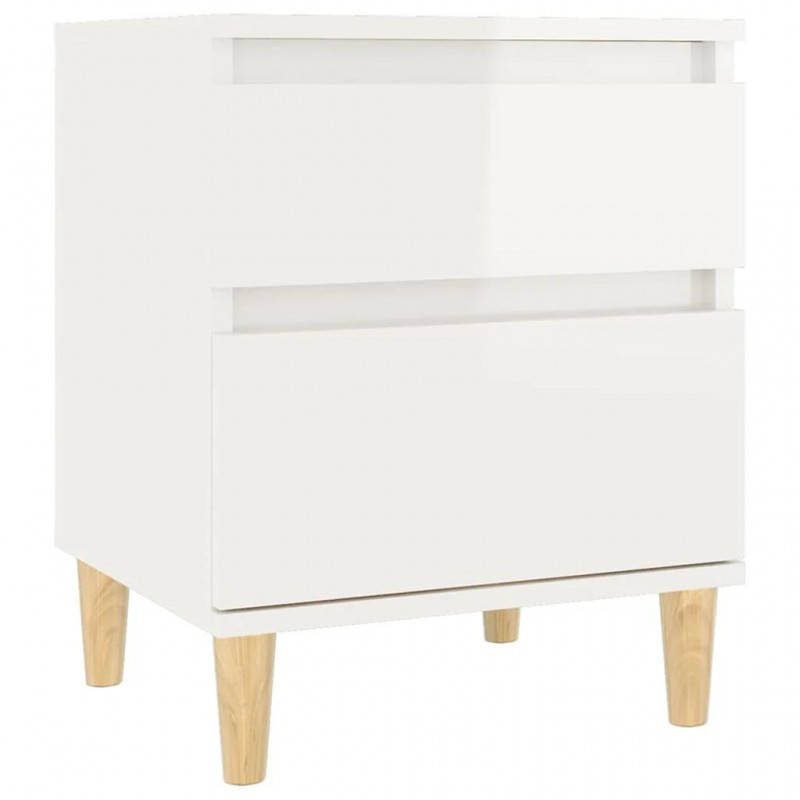 Bedside Cabinet High Gloss White 40x35x50 cm Bedside Cabinet High Gloss White 40x35x50 cm