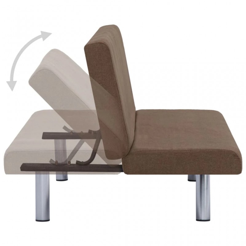 Sofa Bed Brown Polyester Sofa Bed Brown Polyester