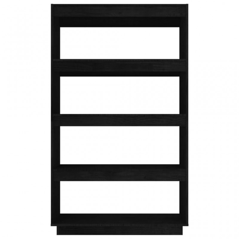 Book Cabinet/Room Divider Black 80x35x135 cm Solid Pinewood Book Cabinet/Room Divider Black 80x35x135 cm Solid Pinewood