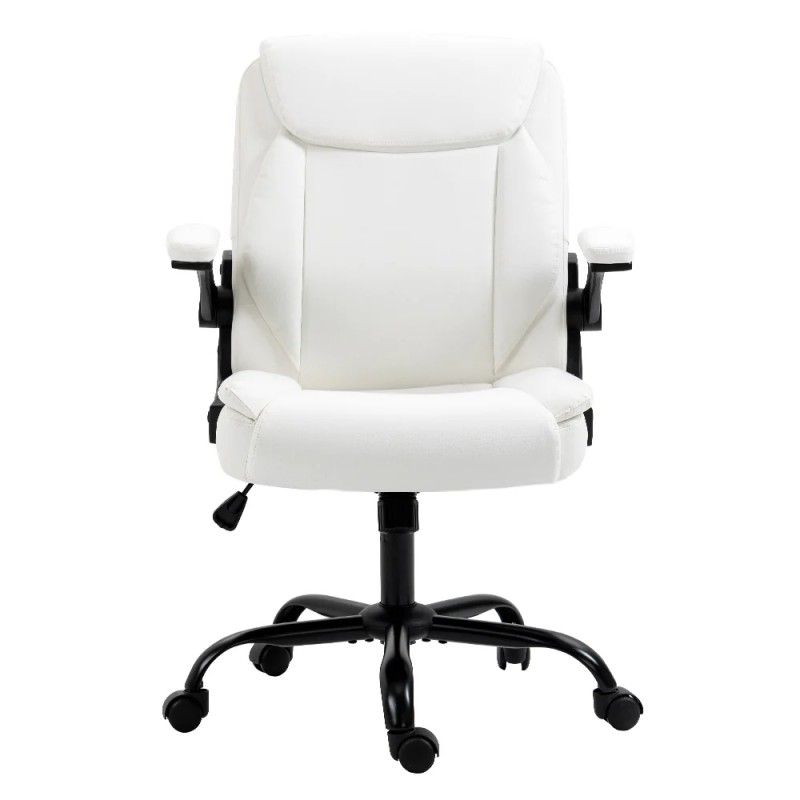 Artiss Executive Office Chair Mid Back White Artiss Executive Office Chair Mid Back White