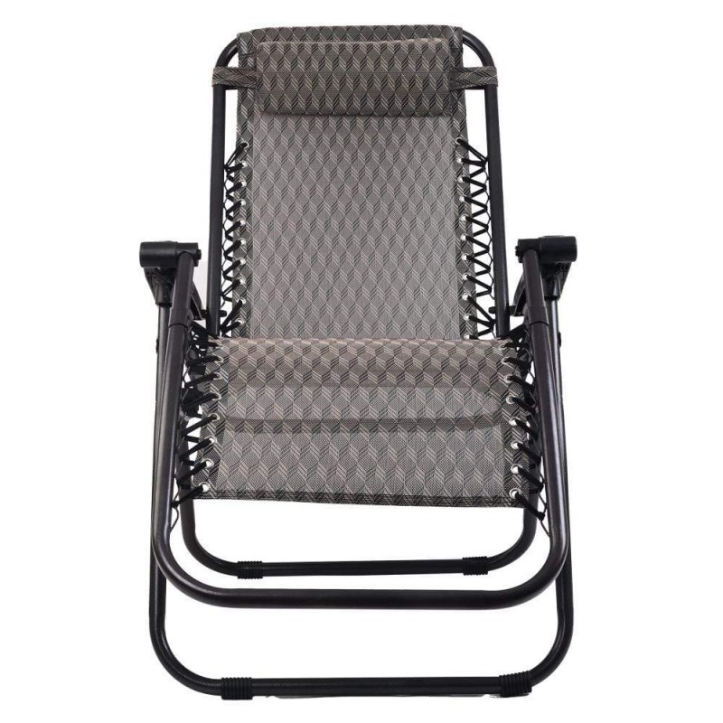 Gardeon Zero Gravity Chair Folding Outdoor Recliner Adjustable Sun Lounge Camping Grey Gardeon Zero Gravity Chair Folding Outdoor Recliner Adjustable Sun Lounge Camping Grey