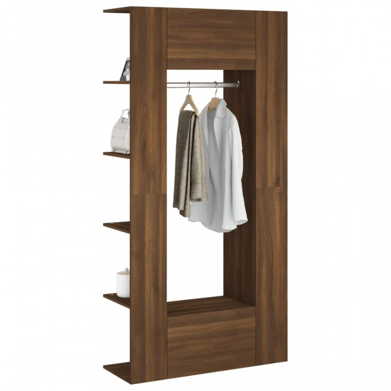 Hallway Cabinets 2 pcs Brown Oak Engineered Wood Hallway Cabinets 2 pcs Brown Oak Engineered Wood