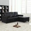 3 Seater sofa Black Color Lounge Set for Living Room Couch with Chaise
