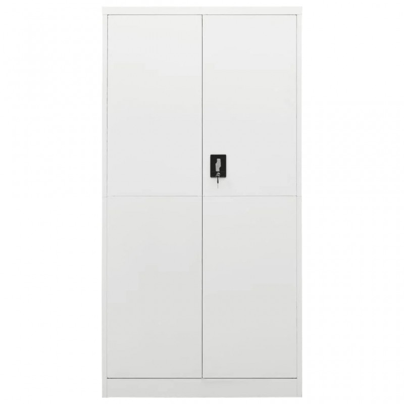 Locker Cabinet White 90x40x180 cm Steel Locker Cabinet White 90x40x180 cm Steel