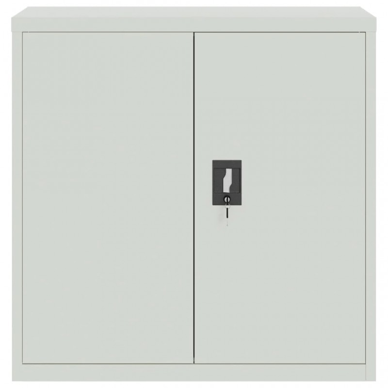 Office Cabinet with 2 Doors Grey 90 cm Steel Office Cabinet with 2 Doors Grey 90 cm Steel