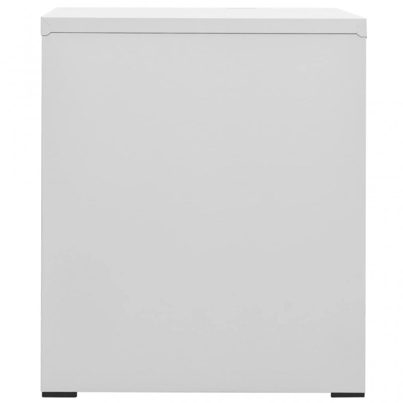 Filing Cabinet 2 Drawers Light Grey Steel Filing Cabinet 2 Drawers Light Grey Steel