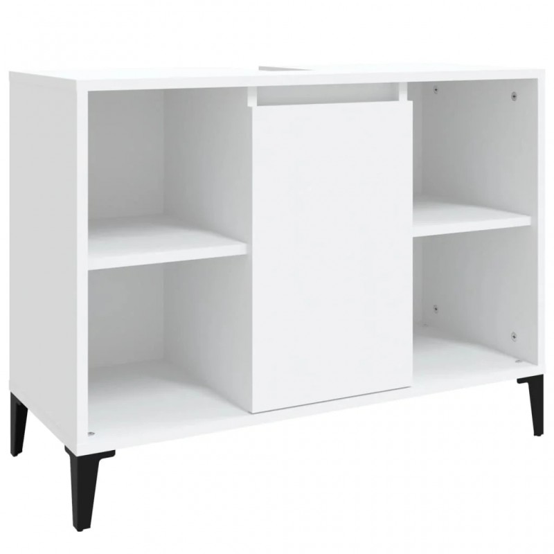 Sink Cabinet White 80x33x60 cm Engineered Wood Sink Cabinet White 80x33x60 cm Engineered Wood