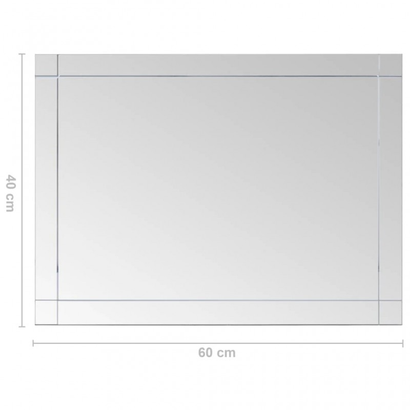 Wall Mirror 60x40 cm Glass Wall Mirror 60x40 cm Glass