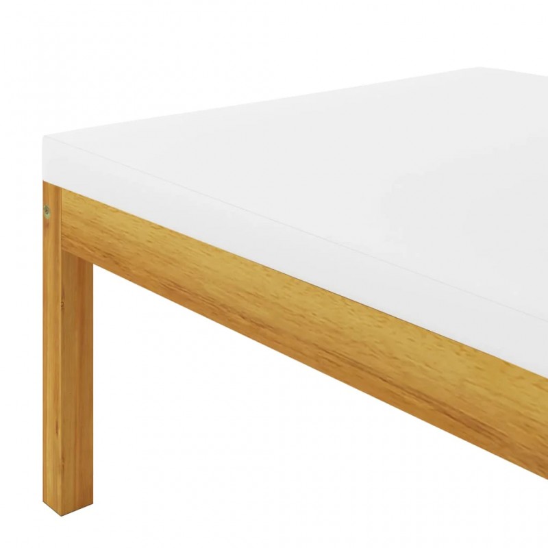 3-Seater Garden Sofa with Cushion Solid Acacia Wood 3-Seater Garden Sofa with Cushion Solid Acacia Wood