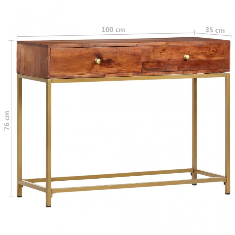 Console Table 100x35x76 cm Solid Wood Acacia Console Table 100x35x76 cm Solid Wood Acacia