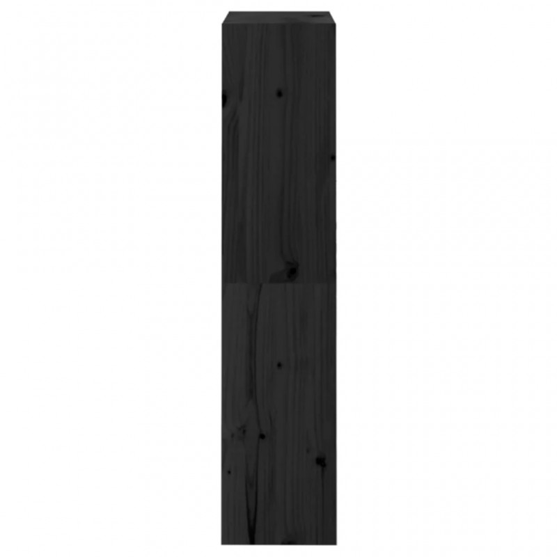 Book Cabinet/Room Divider Black 60x30x135.5 cm Solid Wood Pine Book Cabinet/Room Divider Black 60x30x135.5 cm Solid Wood Pine