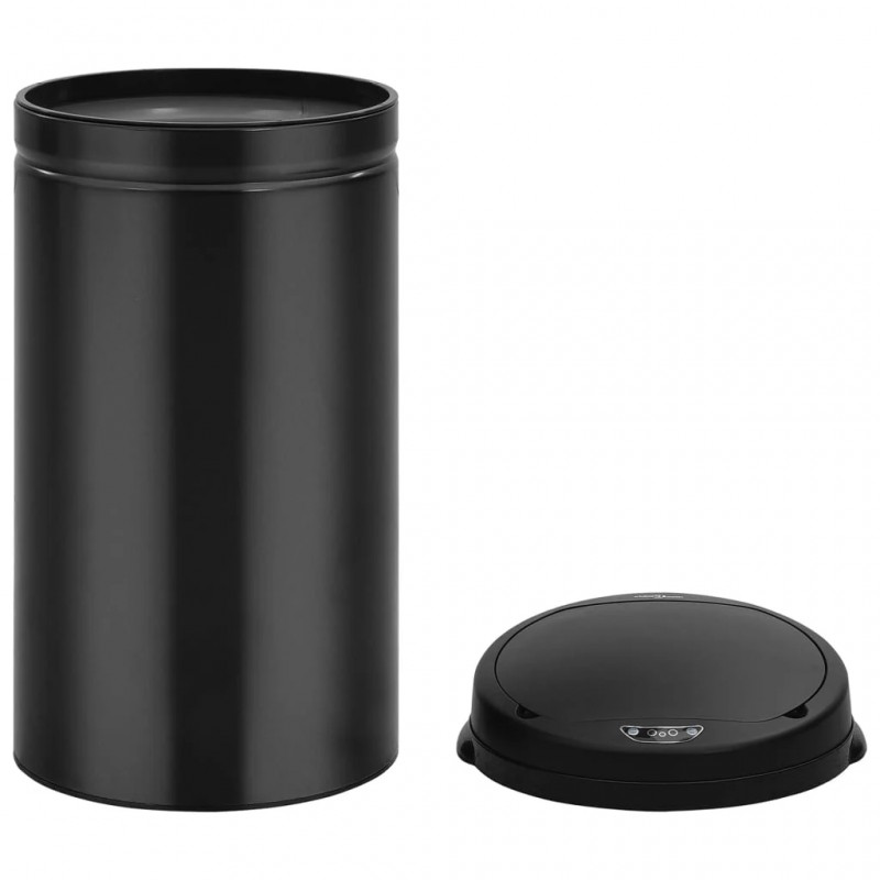 Automatic Sensor Dustbin 50 L Carbon Steel Black Automatic Sensor Dustbin 50 L Carbon Steel Black